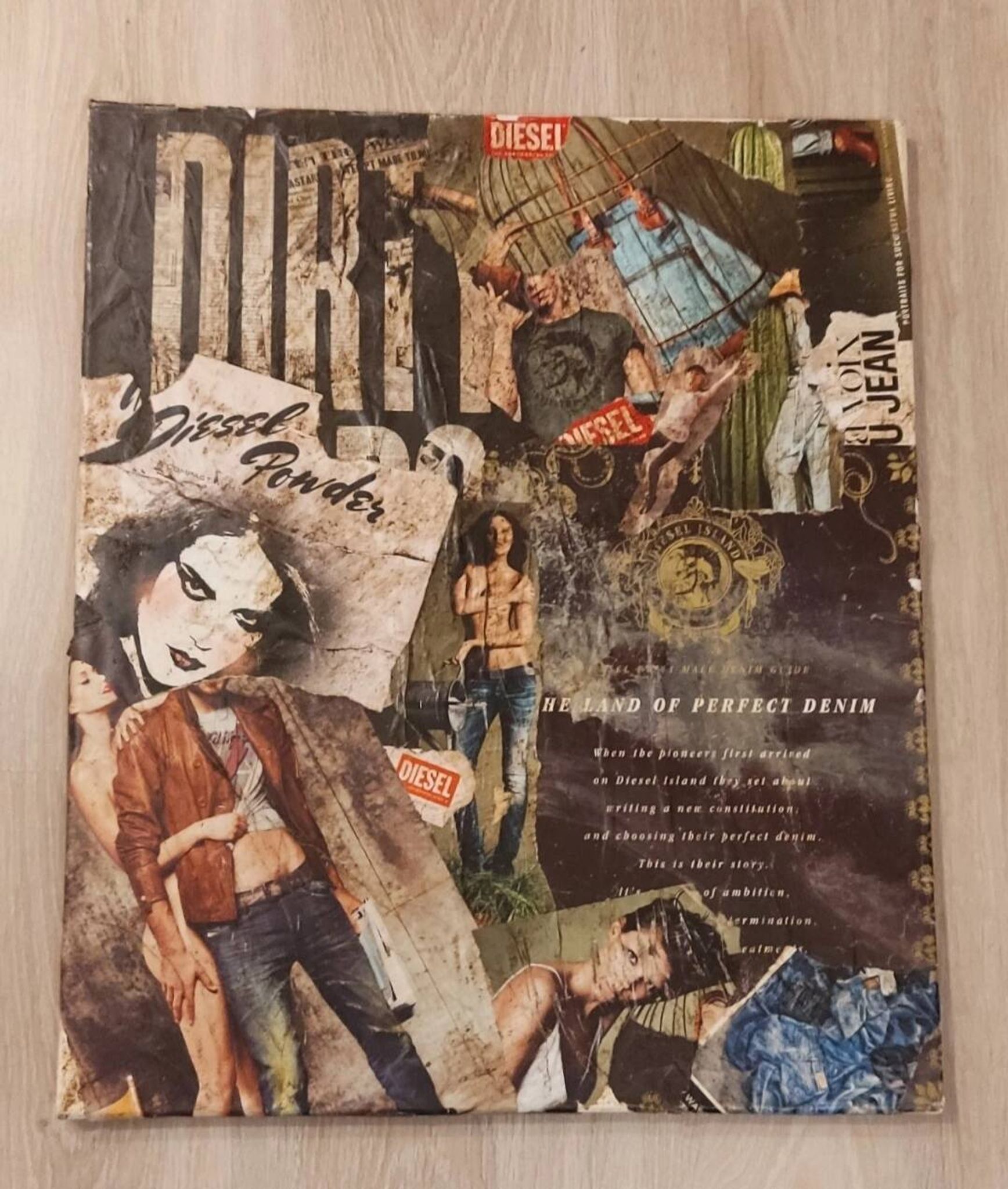 Diesel advertisement – “The Land of Perfect Denim” – Style collage