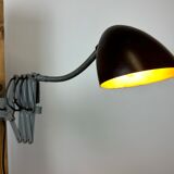 Grey Industrial Scissor Wall Lamp from Elektroinstala, 1960s