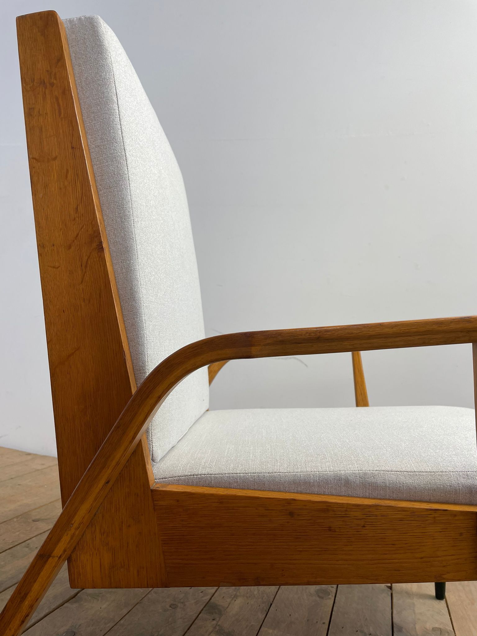 Set of two mid century easy chairs