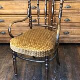 Armchair curved wood