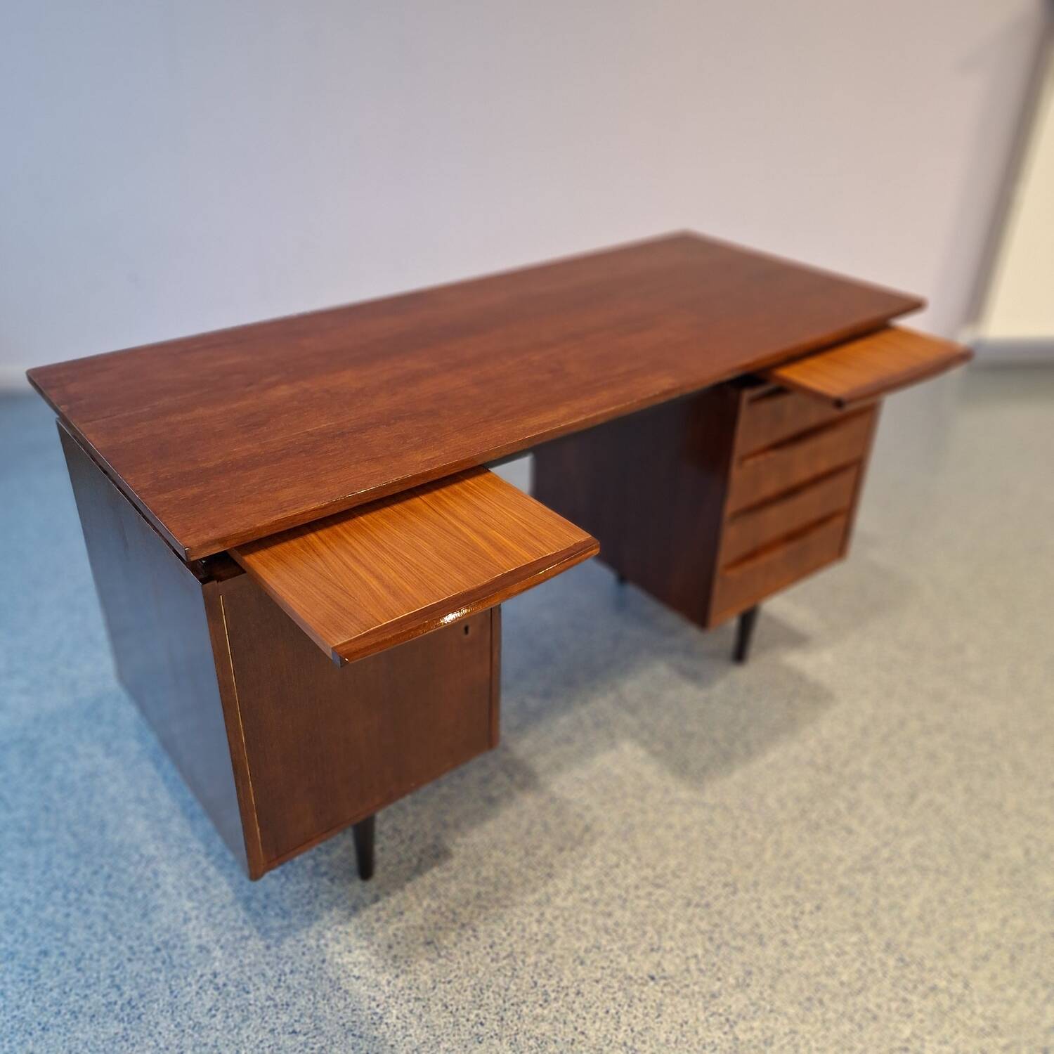 Teak desk by Cees Braakman for Pastoe from the 1960s