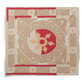 Vintage hand-embroidered tribal tapestry 135x142 cm