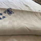 Tablecloth in lin monogram CT