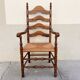 Oak mulched country armchair