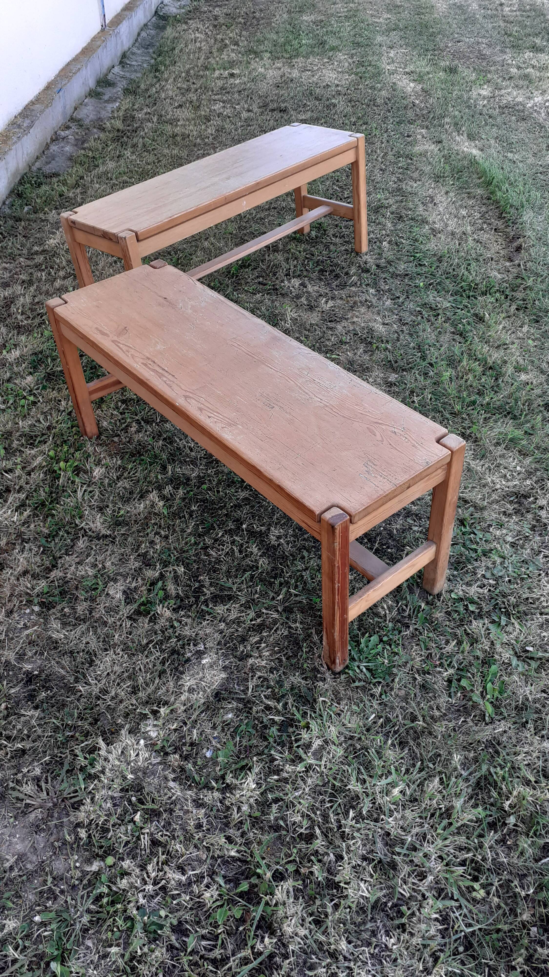 Pair of benches by Ilmari Tapiovaara