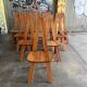Chaises S45 Pierre Chapo vintage orme massif 1970