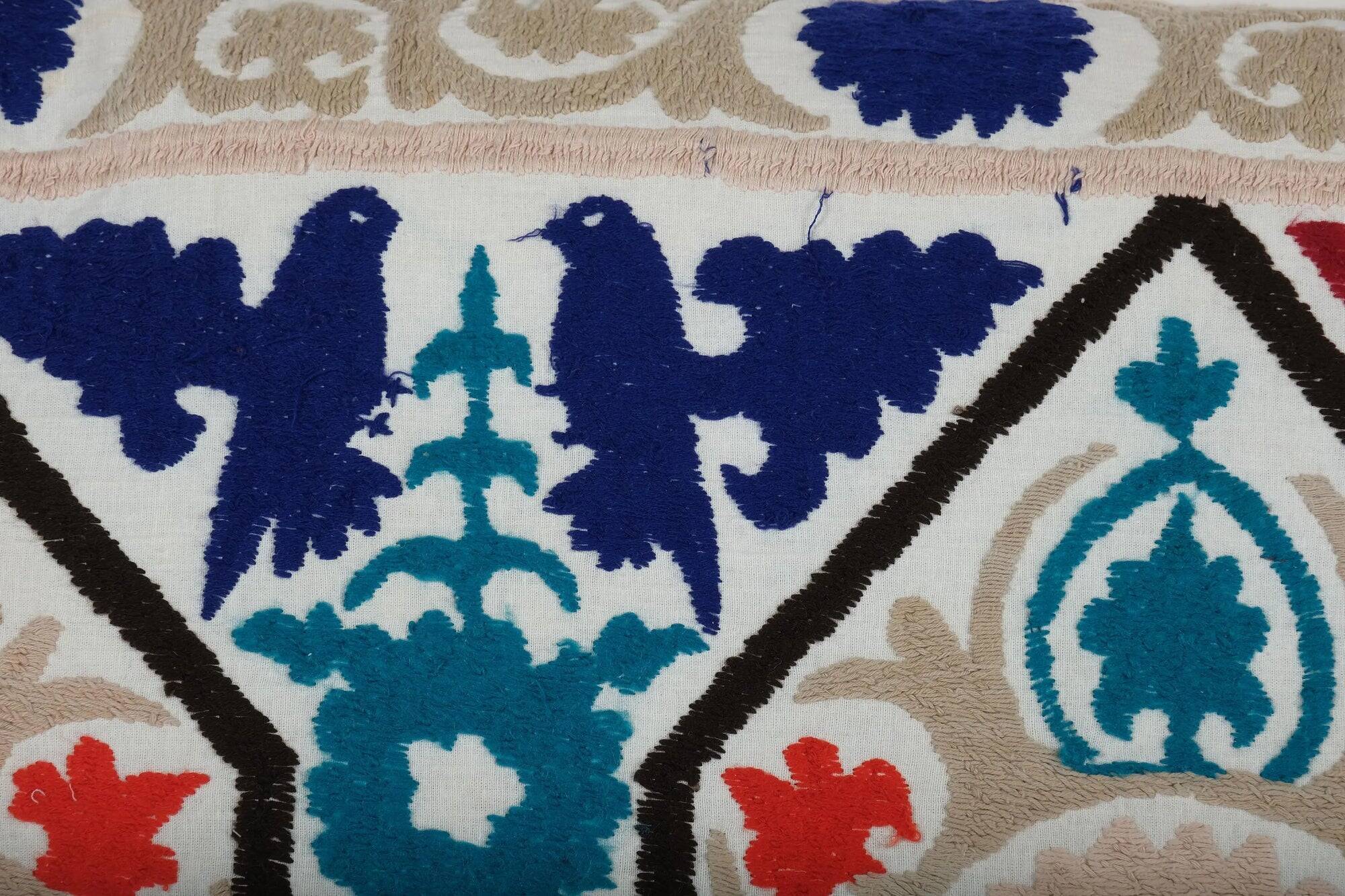Vintage embroidered cushion cover 61x109 cm