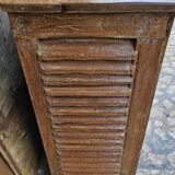Ancien comptoir de boutiquier en teck birman