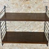 60's 70's oak string shelf module by Kajsa & Nils "Nisse" Strinning Sweden