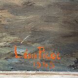 Oil on panel signed and dated 1948