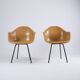DAX Eames in fibreglass – Light Ochre – Herman Miller / Vitra – circa 19