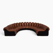 De Sede Ds600 Snake in cognac leather, 20 elements (in NEW CONDITION)!