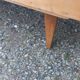 Vintage chest of drawers in gilded oak from the 50s 3 drawers feet bobbin