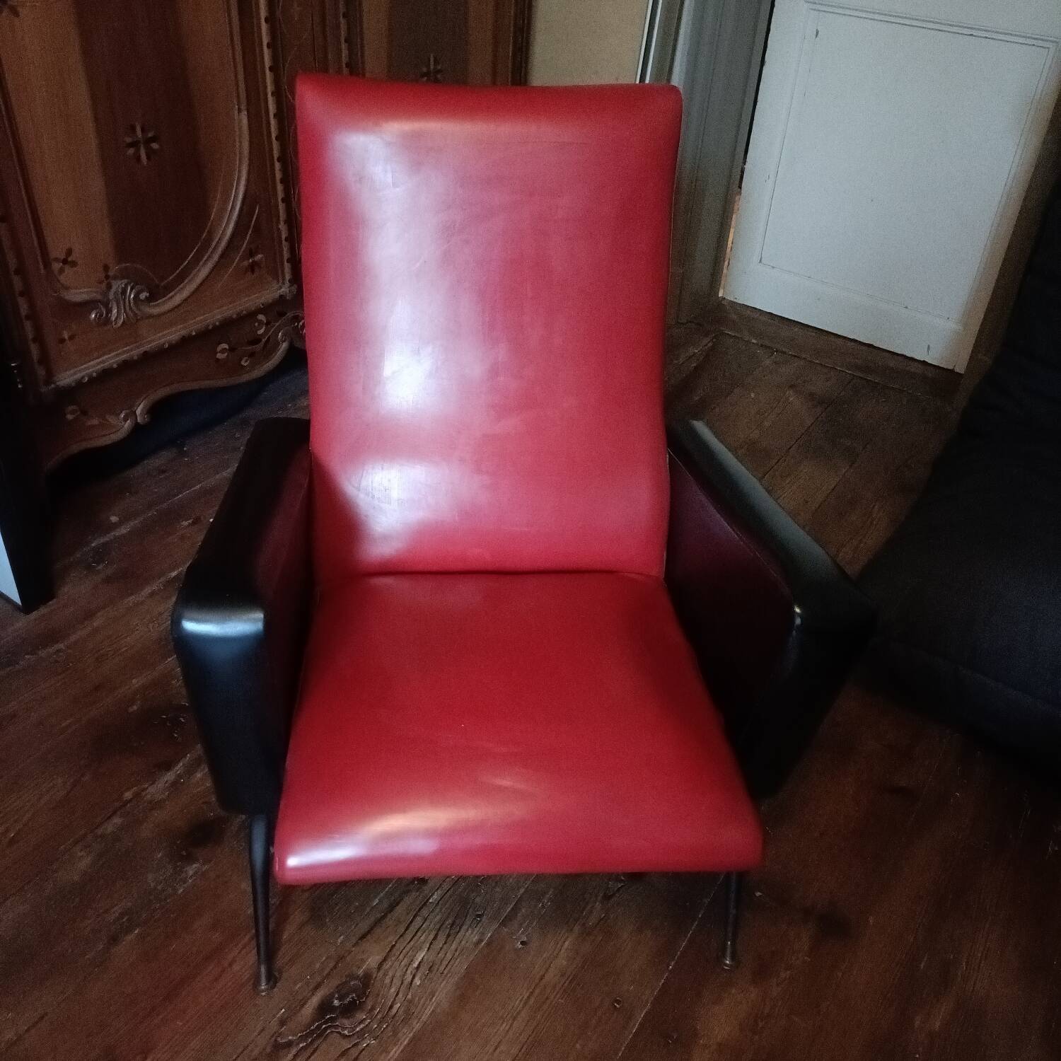 Vinyl armchair, 1960s