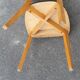 Set of 4 formica and wood chairs