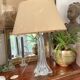 Pied de lampe en cristal 35cm