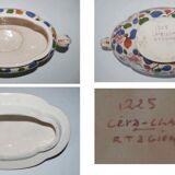Soup set and underside earthenware Cera-Clam Rta Gien
