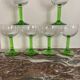 Green stemmed glasses