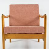 Pink knoll armchair