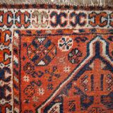 Ancient Persian Shiraz handmade carpet 87cm x 114cm 1900s, 1C810
