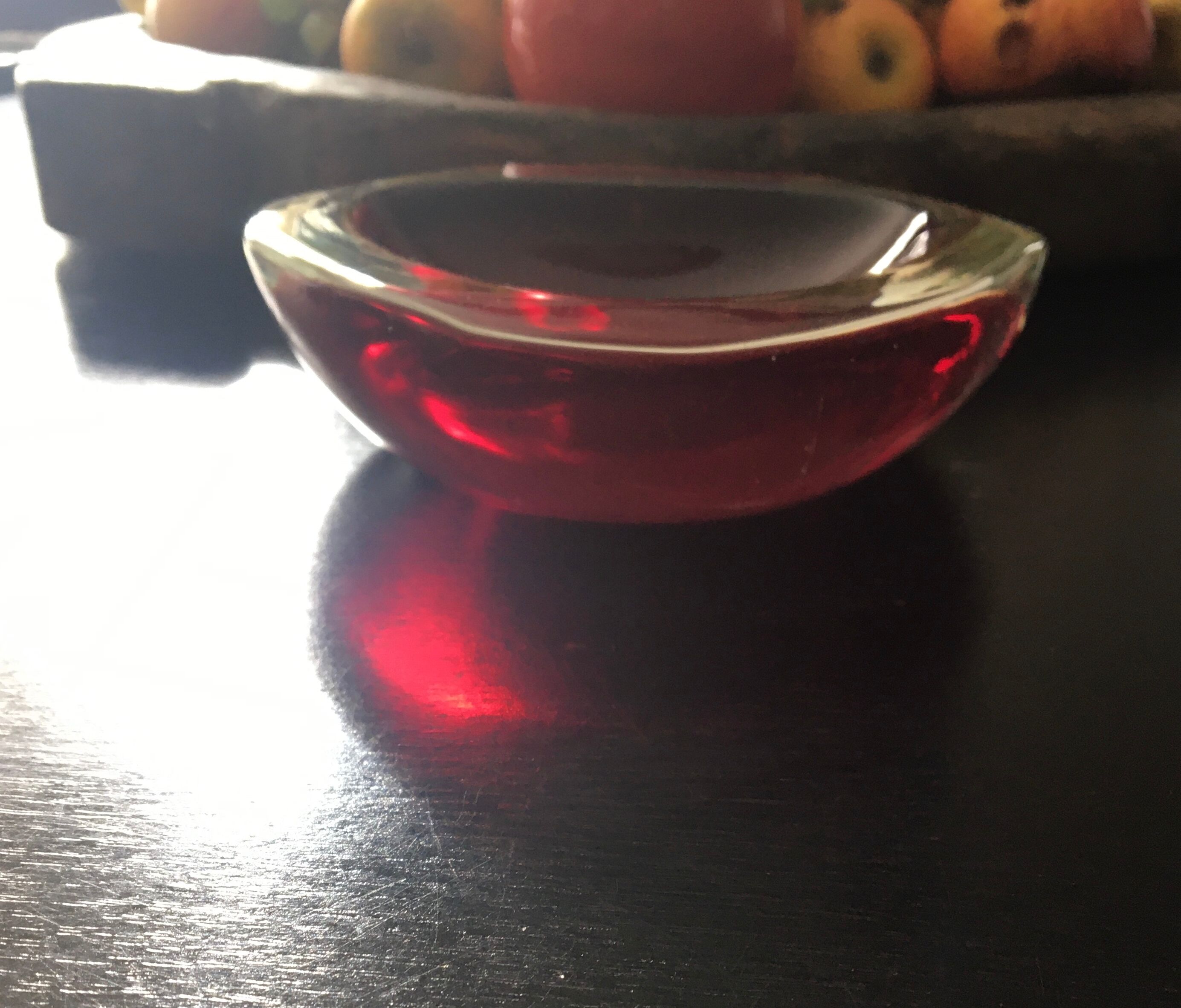 Empty Murano glass pocket