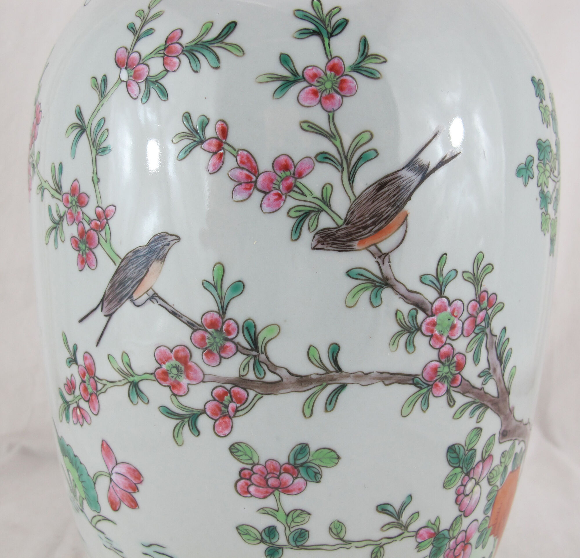 Vase chinois famille rose fin 19è début 20è siècle