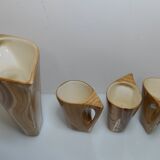 Fake orangeade Vallauris service wood