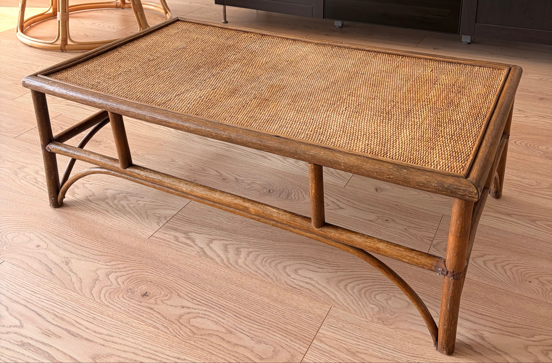 Rattan coffee table