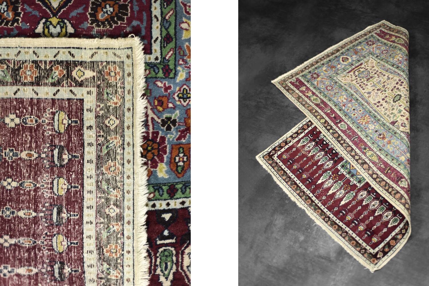 Handwoven Balouch prayer rug, Middle Eastern oriental style, 1960s.