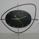 Wall clock "Flash transistor" 60's metal