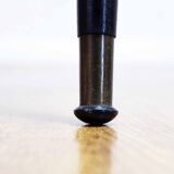 Low table with compass feet with decorative cabinet