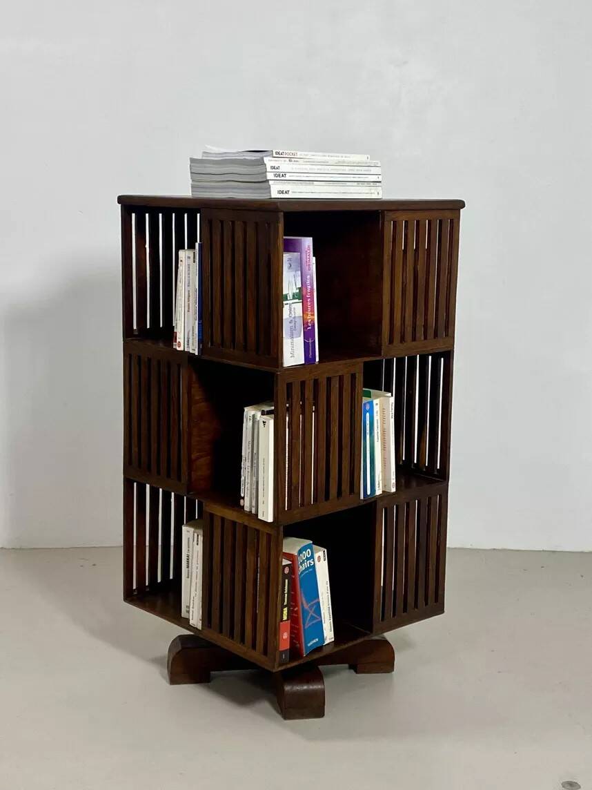 Vintage rotating library, mid 20th century