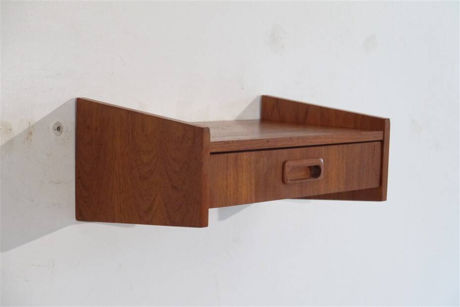 Vintage Scandinavian teak shelf 1960
