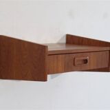 Vintage Scandinavian teak shelf 1960