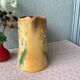 Pitcher in slurry art nouveau majolica 19th