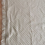 Bedspread vintage wool blanket 265x230 cm with its pillowcase