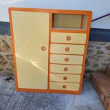 Vintage wardrobe and chest of drawers from the 1970s