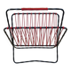 Scoubidou and wrought iron magazine rack