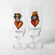 Crystal Glasses Friedsheep / Beer Kosta Boda Stemware/Ulrica Hydman Vallien