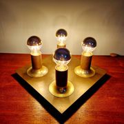 Space Age Wall Light/Ceiling Light in brass, Cosack Leuchten, 1970