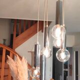 Suspension lustre cascade vintage 1960 70