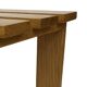 Vintage 1970s coffee table/side table, white oak slats slatted design
