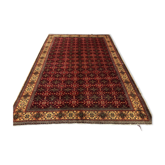 Vintage Turkish Rug 279x193 cm, Tribal Wool Carpet Large