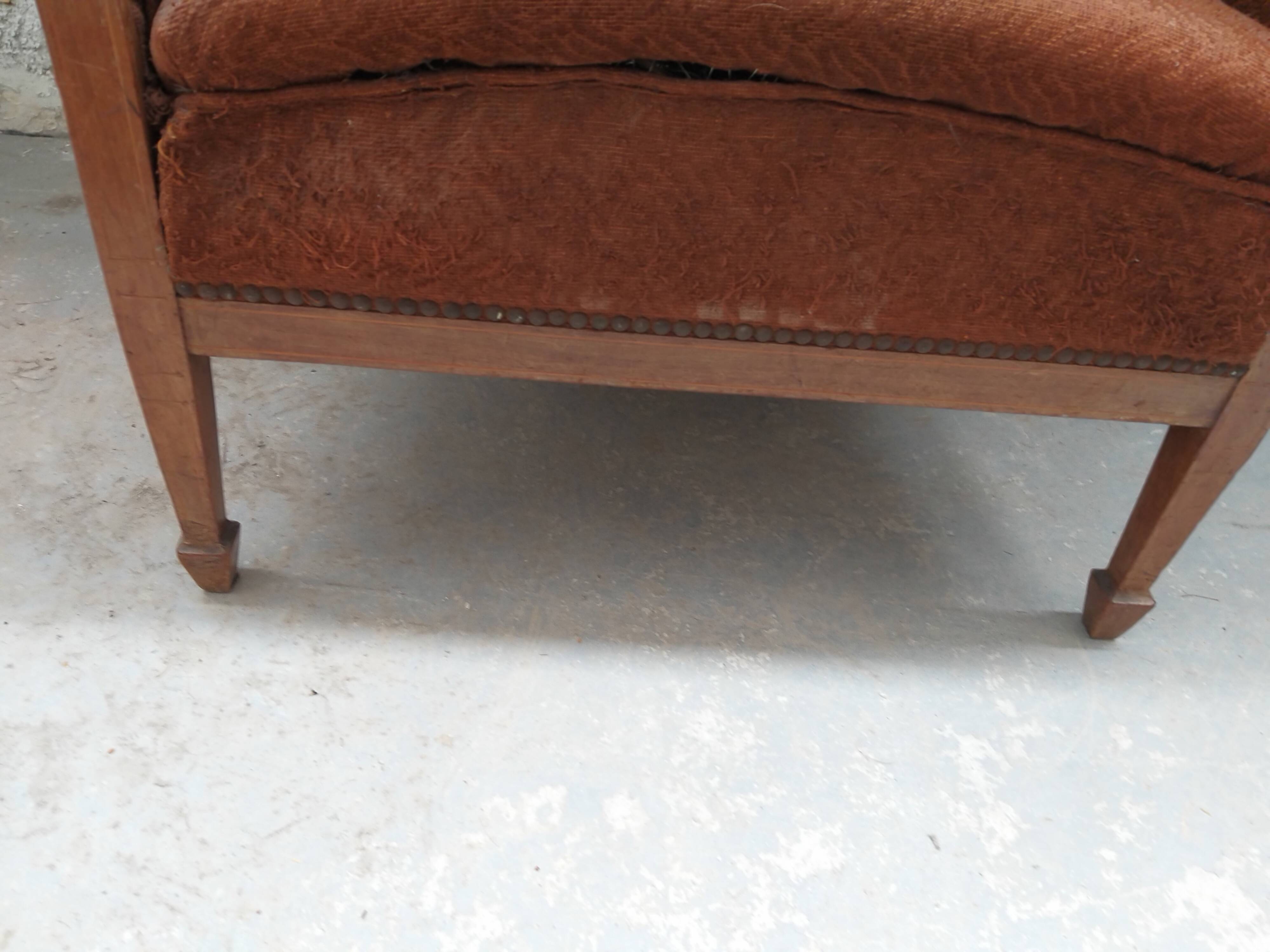 Convertible art deco armchair