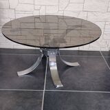 smoked glass coffee table – 1970