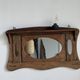 Small wall mirror in organic old Indonesian teak 75x45.
