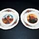 Sarreguemines lot de 2 assiettes à dessert Obernai décor Loux 3 fleurs