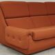 Complete orange salon JITONA in Atlantis Space Age style from the 1970s.