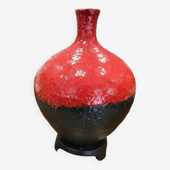 Glazed ceramic vase