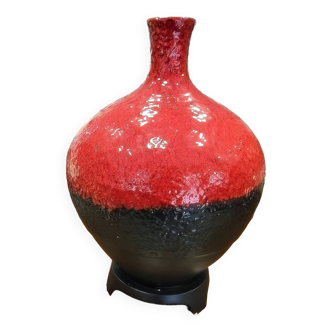 Glazed ceramic vase